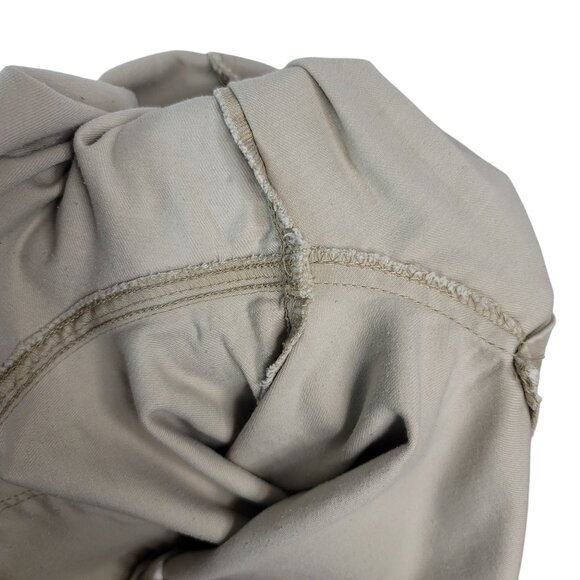 Sonoma Capri Straight Leg Jeans Tan Size 12 Zipper Button Pockets Rolled Cuffs - Picture 5 of 9